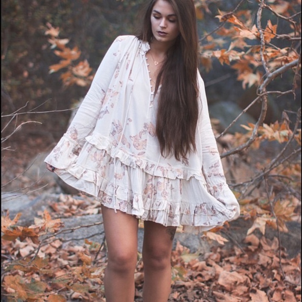Free People Clover Field Mini Dress/Tunic S